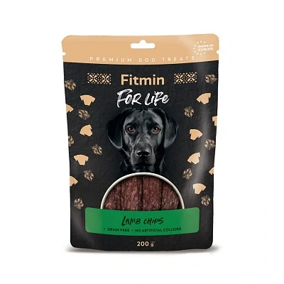 Fitmin For Life Jehněčí chipsy pamlsek pro psy 200g
