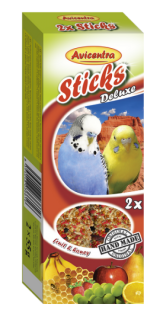 Avicentra Sticks Tyčinky deluxe s ovocem a medem pro andulky