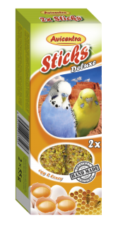 Avicentra Sticks Tyčinky deluxe s vejce a med pro andulky