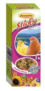 Avicentra Sticks Tyčinky deluxe s vitamíny a med pro kanáry