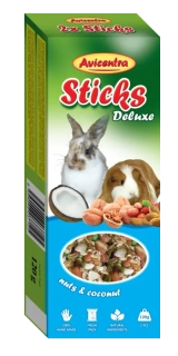 Avicentra Tyčinky deluxe s ořechy a kokosem pro králíky a morčata