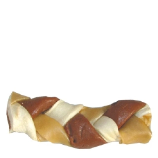 Rawhide pletenec malý hnědý 6cm 5ks