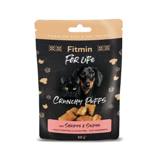 Fitmin For Life Crunchy puffs with shrimps & salmon 50g