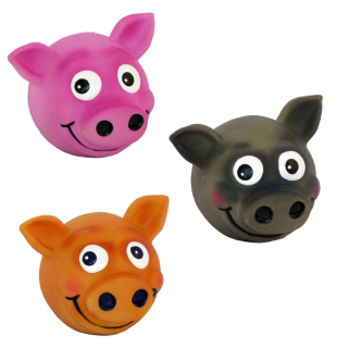 Míč prasátko plný latex 9 cm