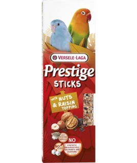 Versele-Laga Prestige Sticks tyčinky Small Parrots with Nuts & Raisin Topping 2ks (60g)
